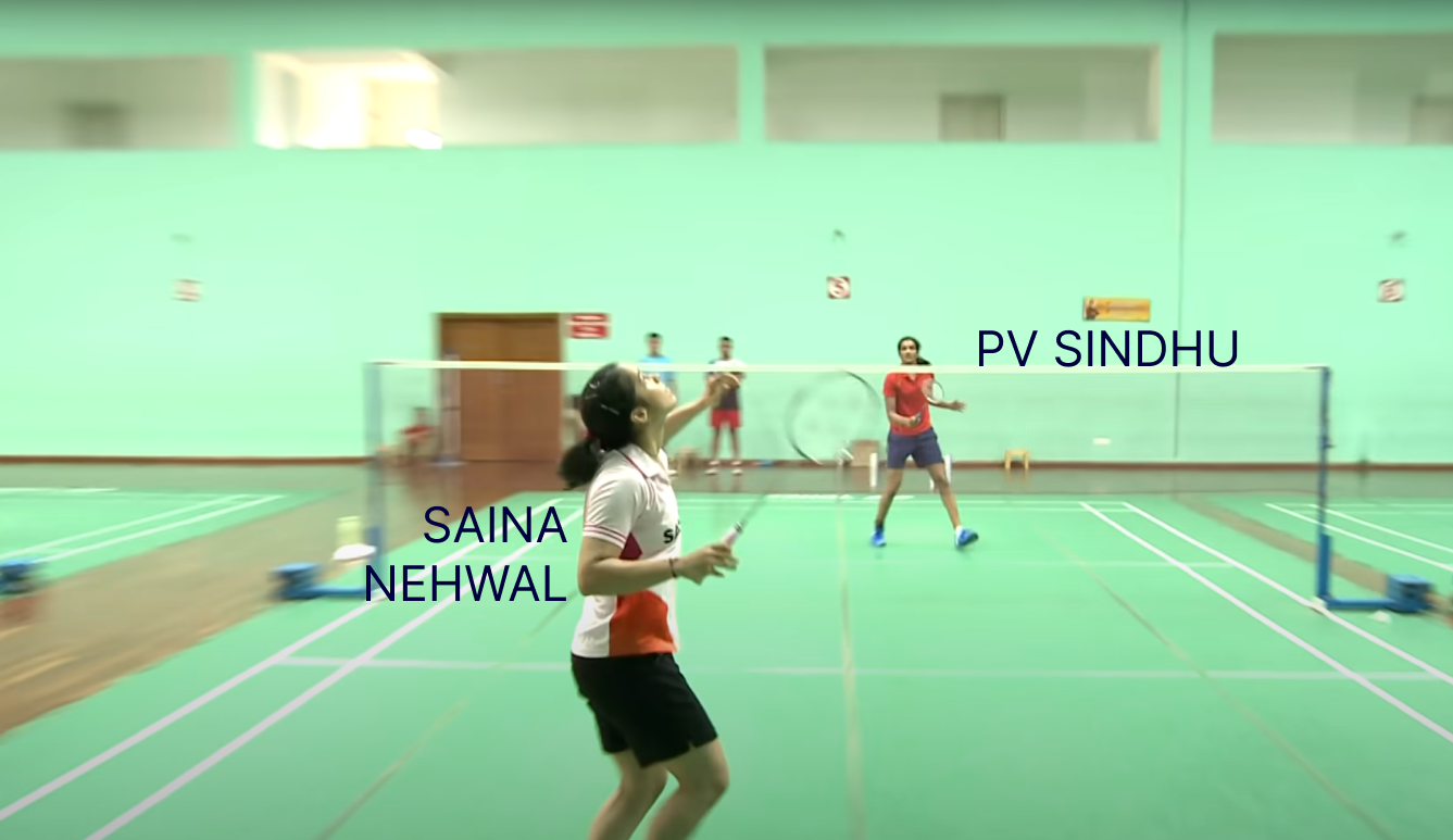 Saina Nehwal, PV Sindhu, Training Match, Mustak Badminton Academy